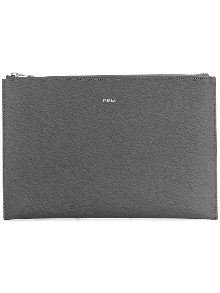 Furla Printed Clutch - Blue