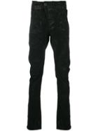 Boris Bidjan Faded Effect Slim-fit Jeans - Black