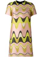 Emilio Pucci - Jacquard Triangle Print Shift Dress - Women - Silk/polyamide/polyester - 38, Silk/polyamide/polyester