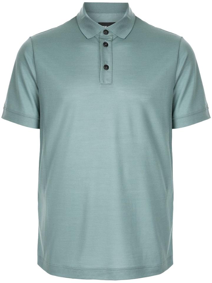 Giorgio Armani Basic Polo Shirt - Green