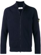 Stone Island Front Zipped Cardigan - Blue