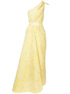 Bambah Clematis Pencil Gown - Yellow & Orange