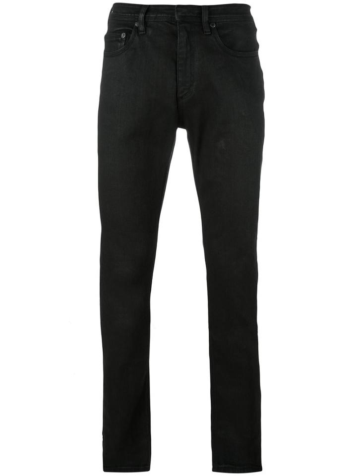 Neil Barrett Straight-cut Jeans, Men's, Size: 34, Black, Cotton/polyurethane