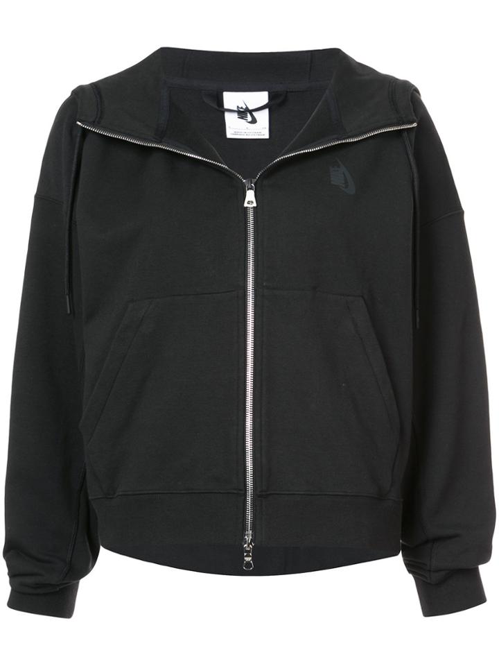 Nike Nikelab Funnel Neck Zipped Hoodie - Black