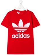 Adidas Originals Kids Teen Sst Logo Track Jacket - Red