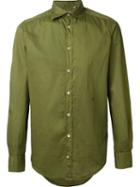 Massimo Alba Genova Shirt, Men's, Size: S, Green, Cotton