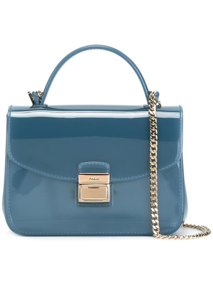 Furla Mini Candy Sugar Crossbody Bag, Women's, Blue, Pvc