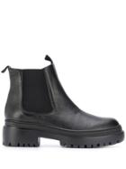 Pollini Platform Ankle Boots - Black