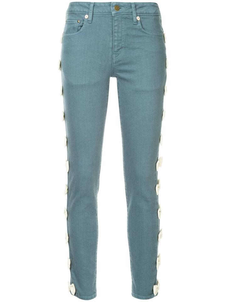 Tu Es Mon Trésor Ribbon Jeans - Blue