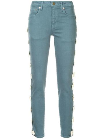 Tu Es Mon Trésor Ribbon Jeans - Blue