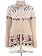 Twin-set - High Neck Puffer Jacket - Women - Feather Down/acrylic/polyamide/alpaca - S, Nude/neutrals, Feather Down/acrylic/polyamide/alpaca