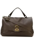 Zanellato Removable Strap Tote, Adult Unisex, Brown, Leather