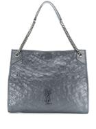 Saint Laurent Niki Shopper Tote - Grey