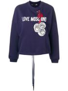 Love Moschino Logo Sweatshirt - Blue
