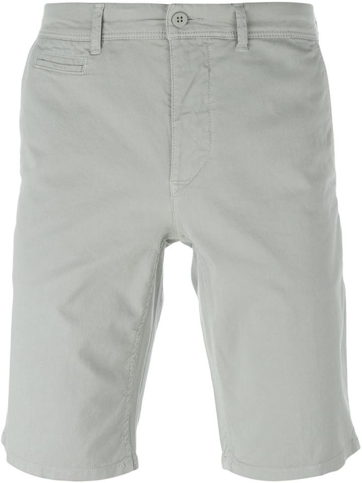 Woolrich Chino Shorts, Men's, Size: 32, Grey, Cotton/spandex/elastane/polyester