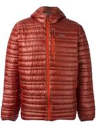 Patagonia Hooded Padded Jacket, Men's, Size: Xl, Yellow/orange, Nylon/feather Down
