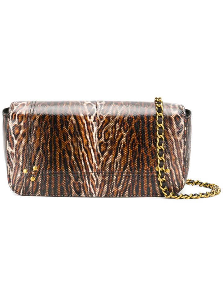 Jérôme Dreyfuss Leopard Shoulder Bag - Brown