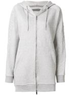 Calvin Klein Embroidered Logo Hoodie - Grey