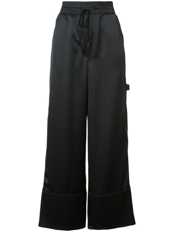 Off-white Wide-leg Trousers - Black