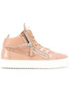 Giuseppe Zanotti Design Kriss Hi Tops - Pink & Purple