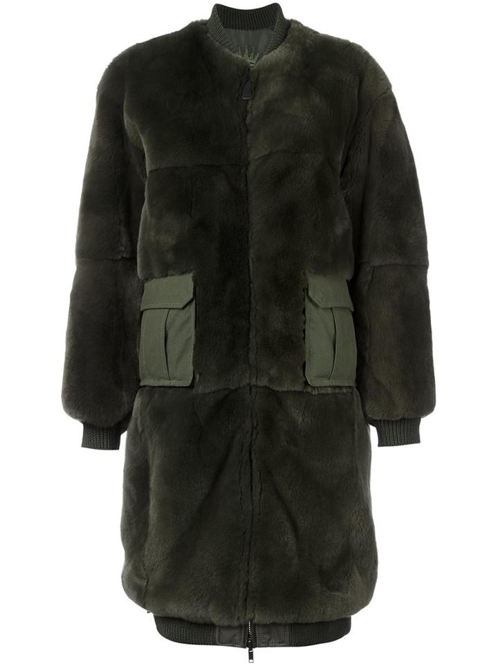 As65 Cargo Pocket Fur Coat