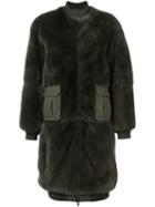 As65 Cargo Pocket Fur Coat