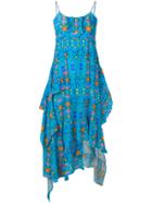 Preen By Thornton Bregazzi Cosmos Dress - Blue