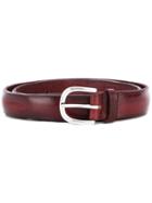 Orciani Classic Buckled Belt - Red