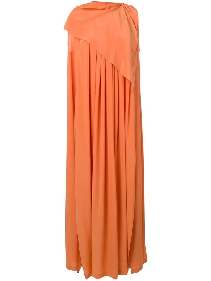 Erika Cavallini Flared Maxi Dress - Orange