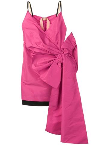No21 Bow Detail Mini Dress - Pink