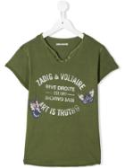 Zadig & Voltaire Kids Teen Logo T-shirt - Green