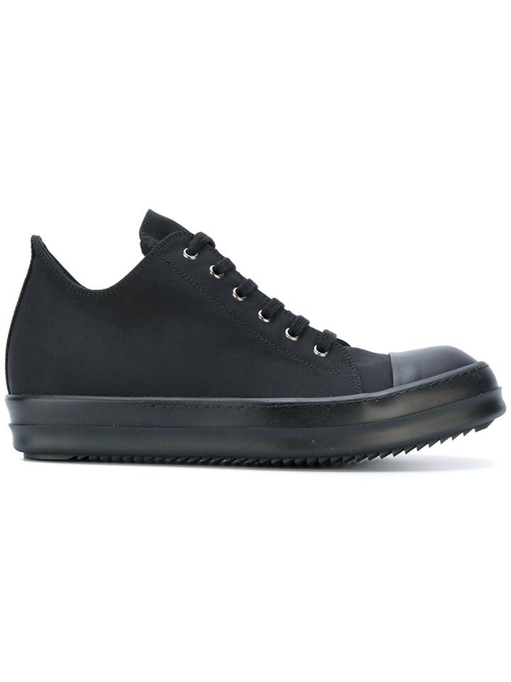 Rick Owens Drkshdw Low Top Lace-up Sneakers - Black