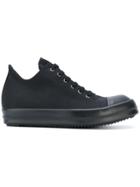 Rick Owens Drkshdw Low Top Lace-up Sneakers - Black