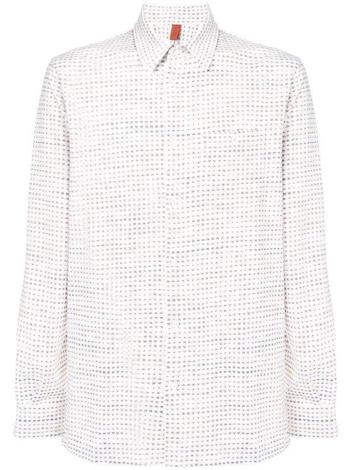 Missoni Embroidered Long-sleeve Shirt - White