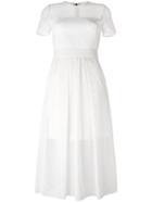 Akris Punto Perforated Overlay Dress