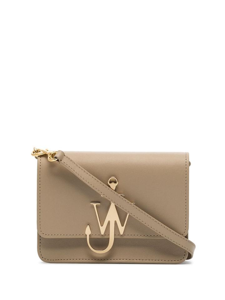 Jw Anderson Logo-plaque Cross-body Bag - Neutrals