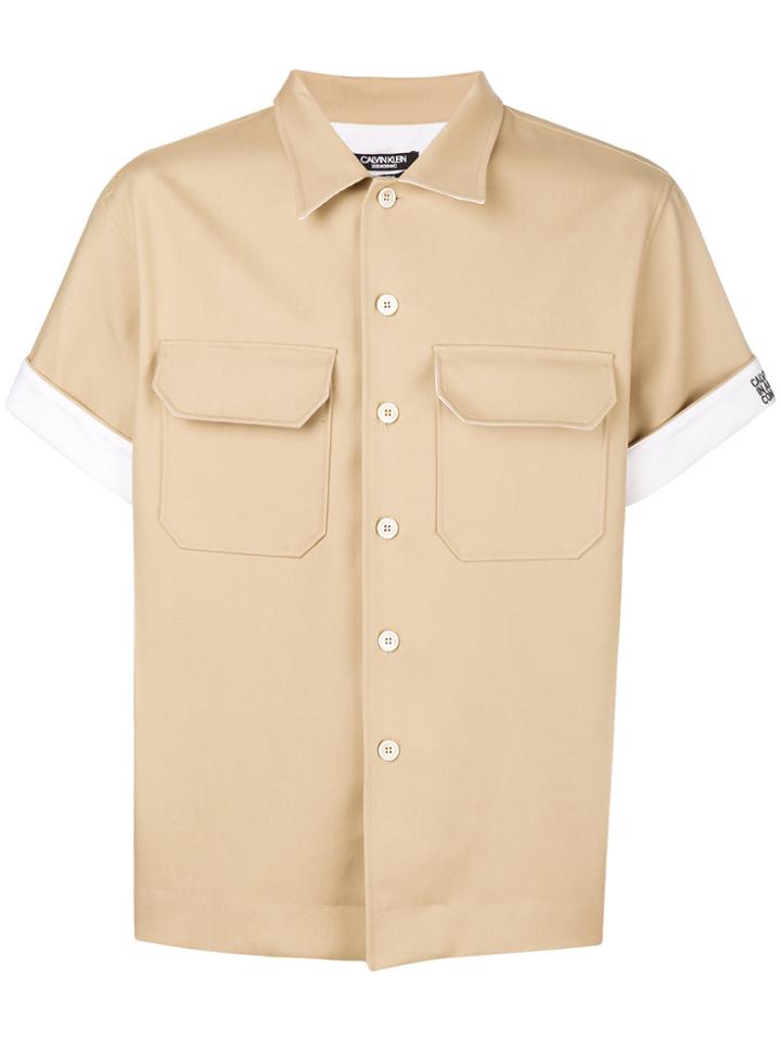 Calvin Klein 205w39nyc Short Sleeve Shirt - Brown