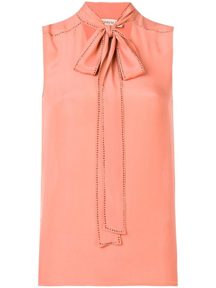 Twin-set Pussy Bow Blouse - Pink