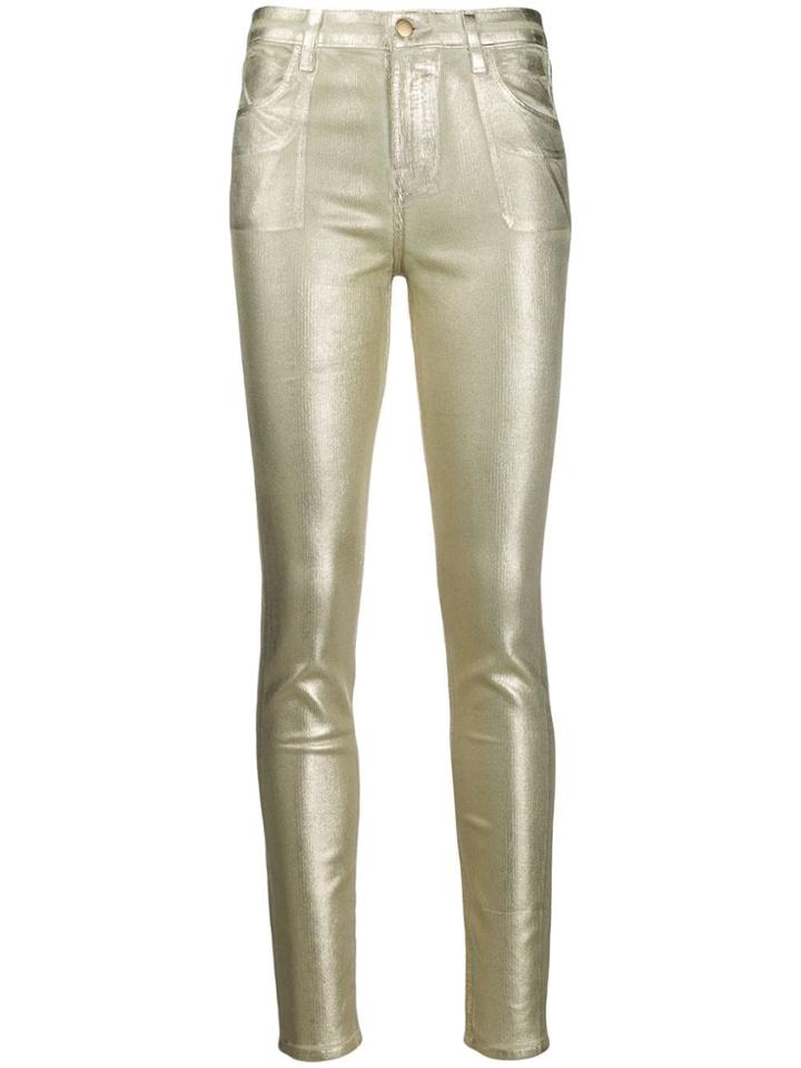 J Brand Corduroy Skinny Trousers - Neutrals