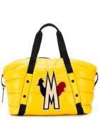 Moncler Padded Logo-patch Holdall - Yellow