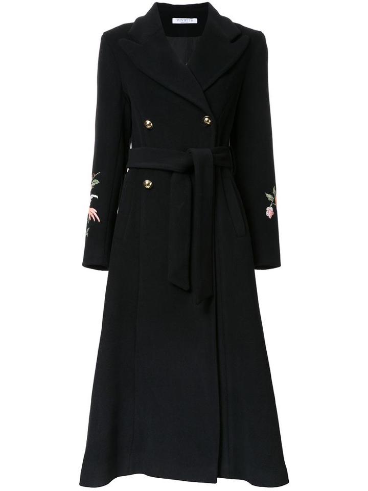 Vivetta 'rucola' Coat, Women's, Size: 44, Black, Polyamide/wool