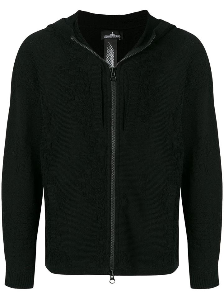 Stone Island Shadow Project Zipped Hoodie - Black