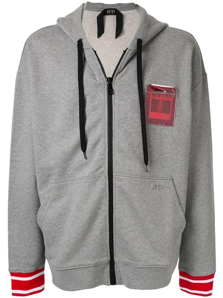 Nº21 Polaroid Detail Hoodie - Grey