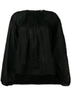 No21 Embroidered Design Blouse - Black