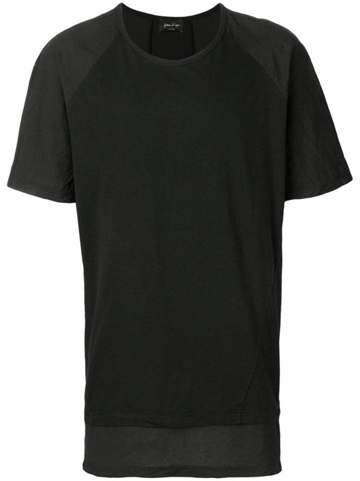 Andrea Ya'aqov Layered Round Neck T-shirt - Black