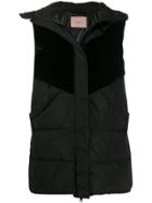 Twin-set Padded Panelled Gilet - Black