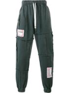 Liam Hodges Patchwork Sweatpants, Men's, Size: Small, Grey, Cotton