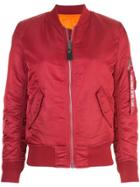 Alpha Industries Reversible Bomber Jacket - Red