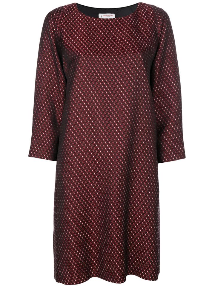 Alberto Biani Jacquard Dress - Red
