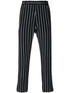 Haider Ackermann Striped Print Cropped Trousers - Black